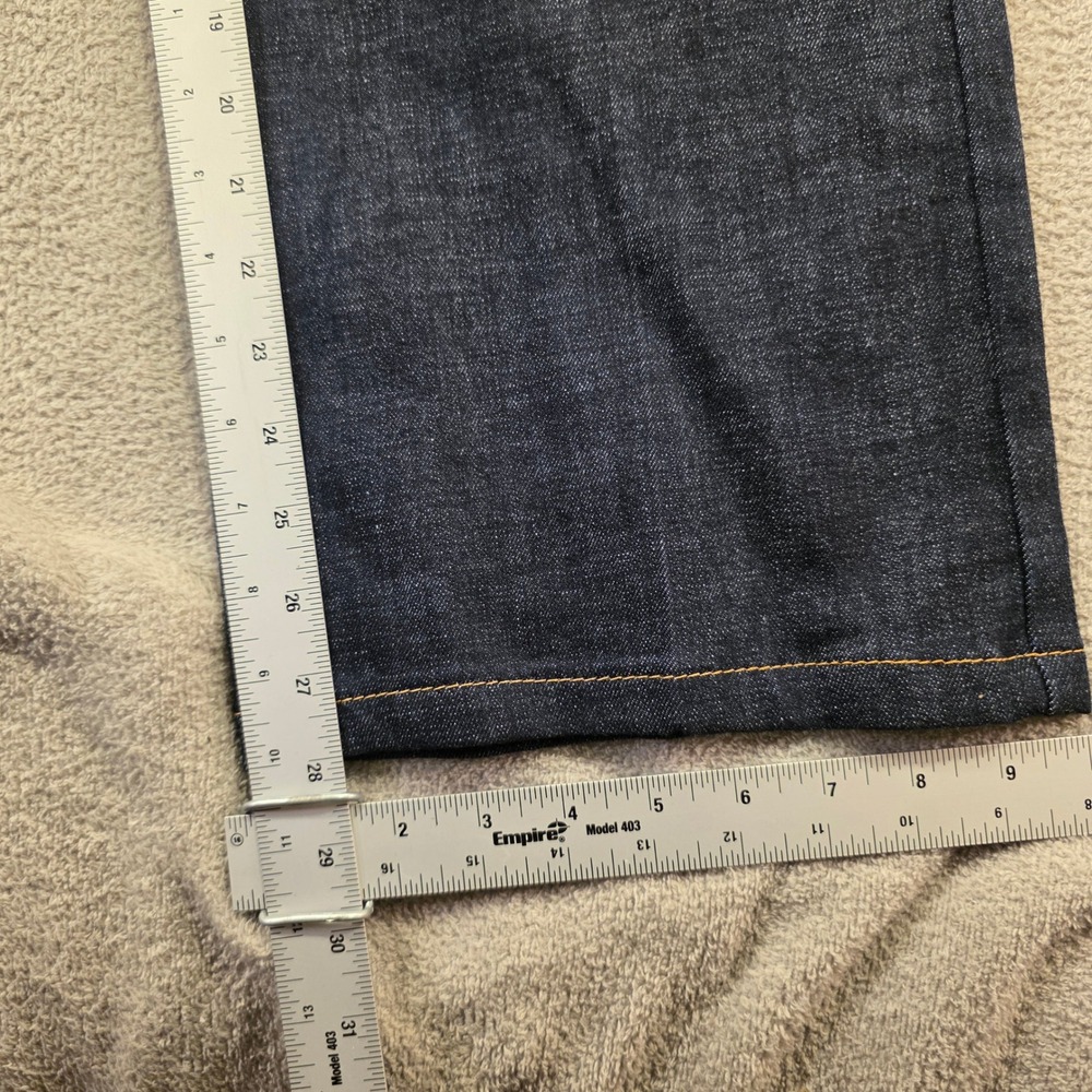 Lucky Brand Jeans Men 40x34 (Fits 40x28) Dark Wash 181 Relaxed Straight Workwear - Picture 9 of 12